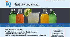 Desktop Screenshot of ixi-getraenke.de