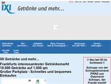 Tablet Screenshot of ixi-getraenke.de